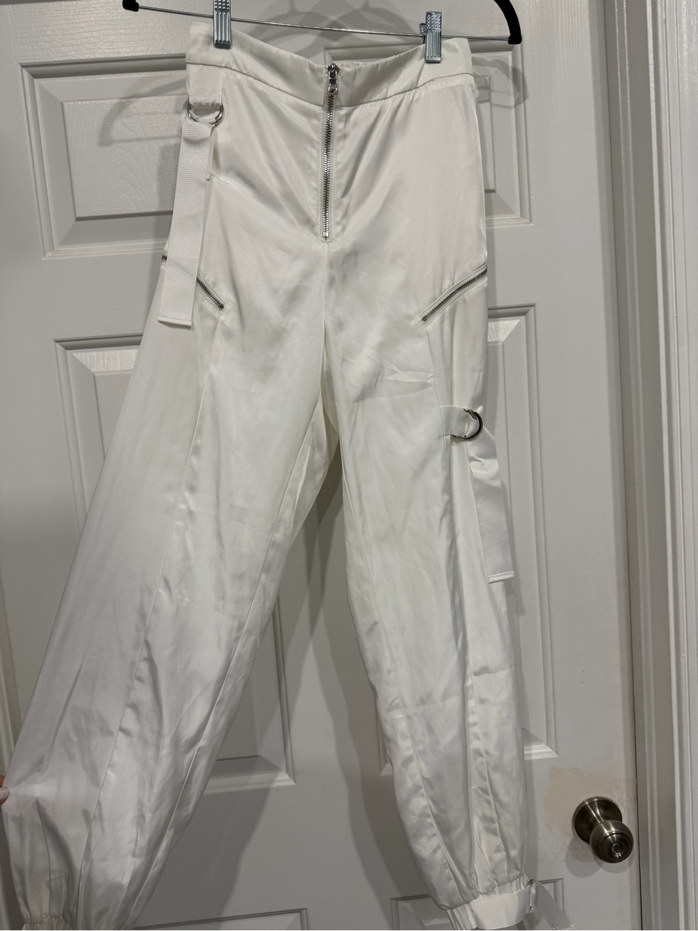 Tiger Mist White cargo pants